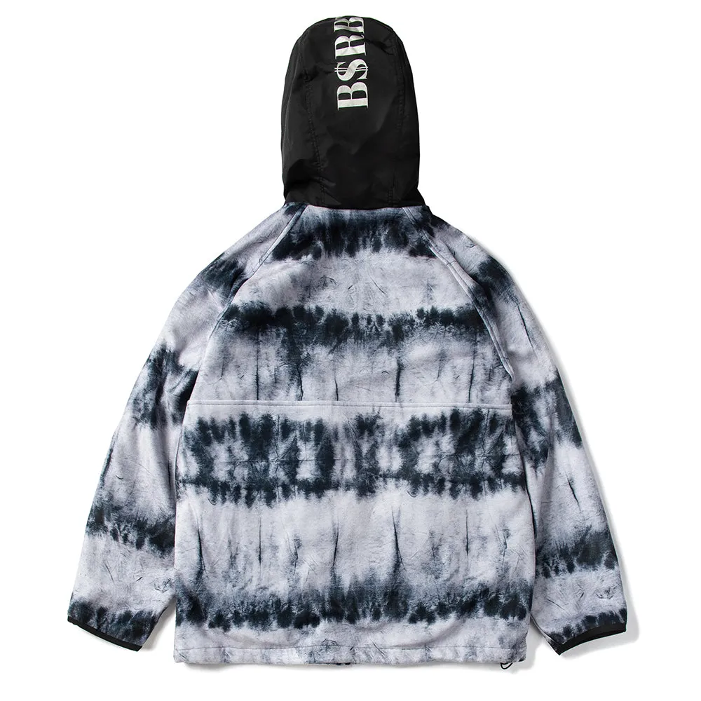 ROYAL FLEECE JACKET TIE DYE BLACK