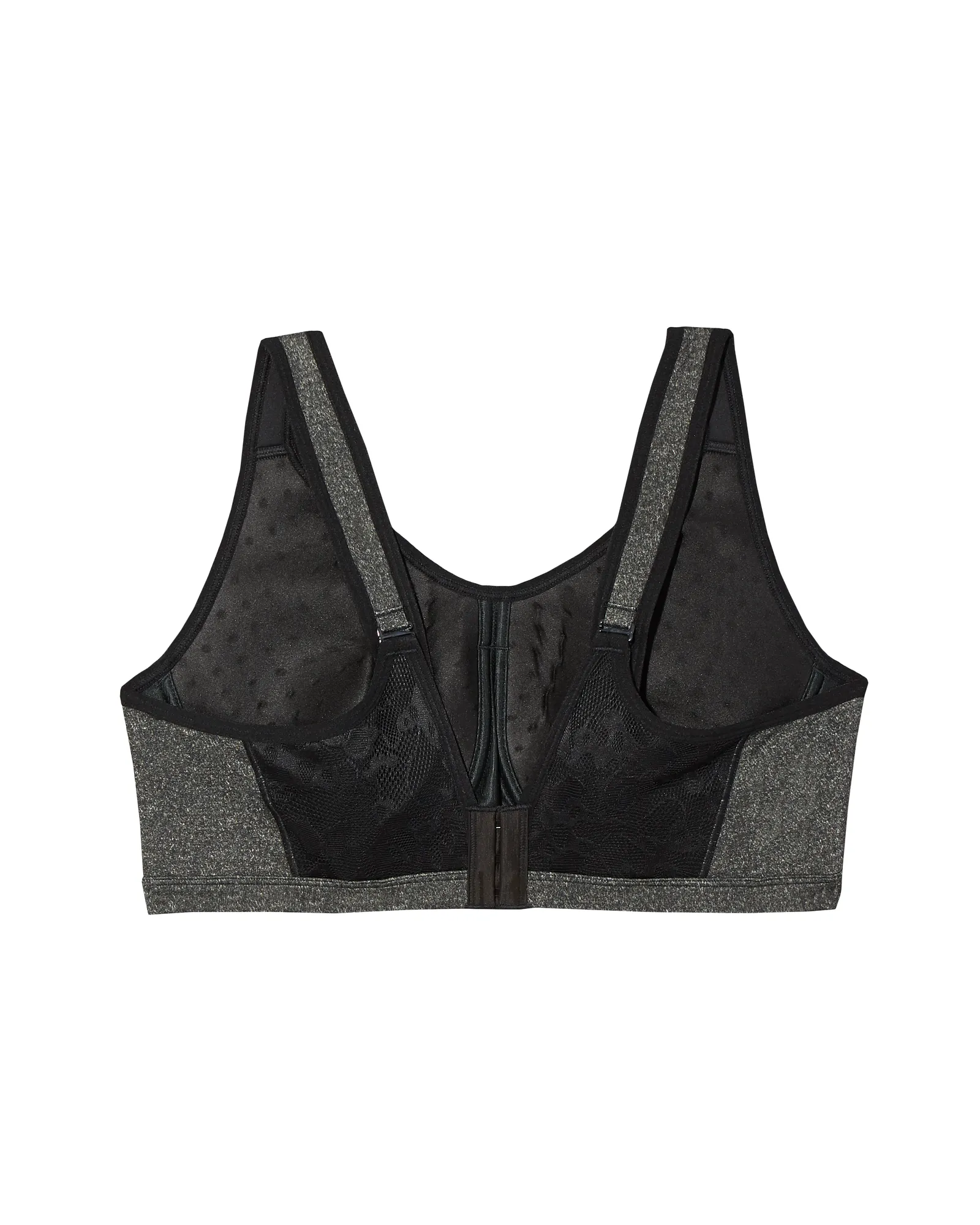 Sabine Sports Bra | Charcoal Grey / Black