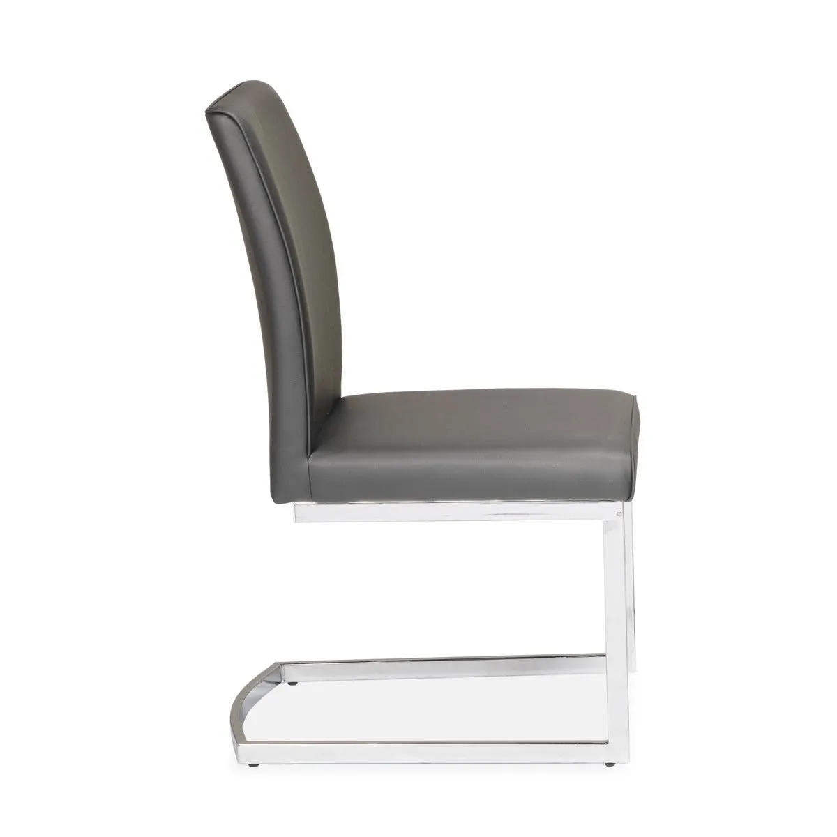 Shirelle chair in Grey Leatherette - Set of 2