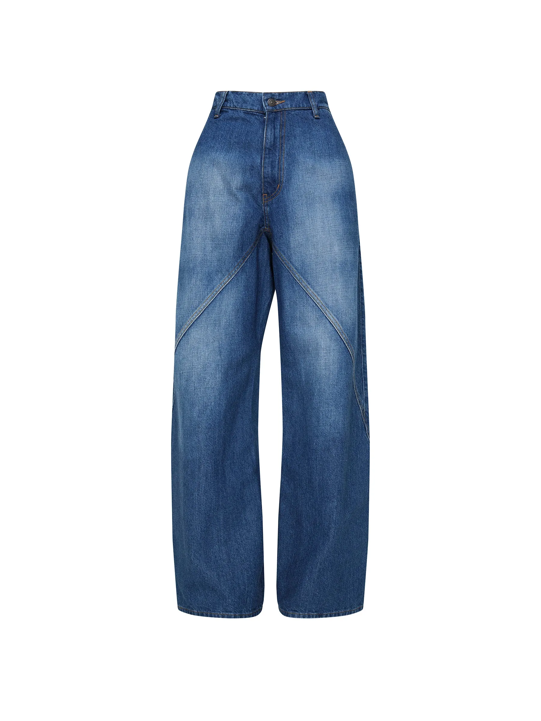 slouch panel jean