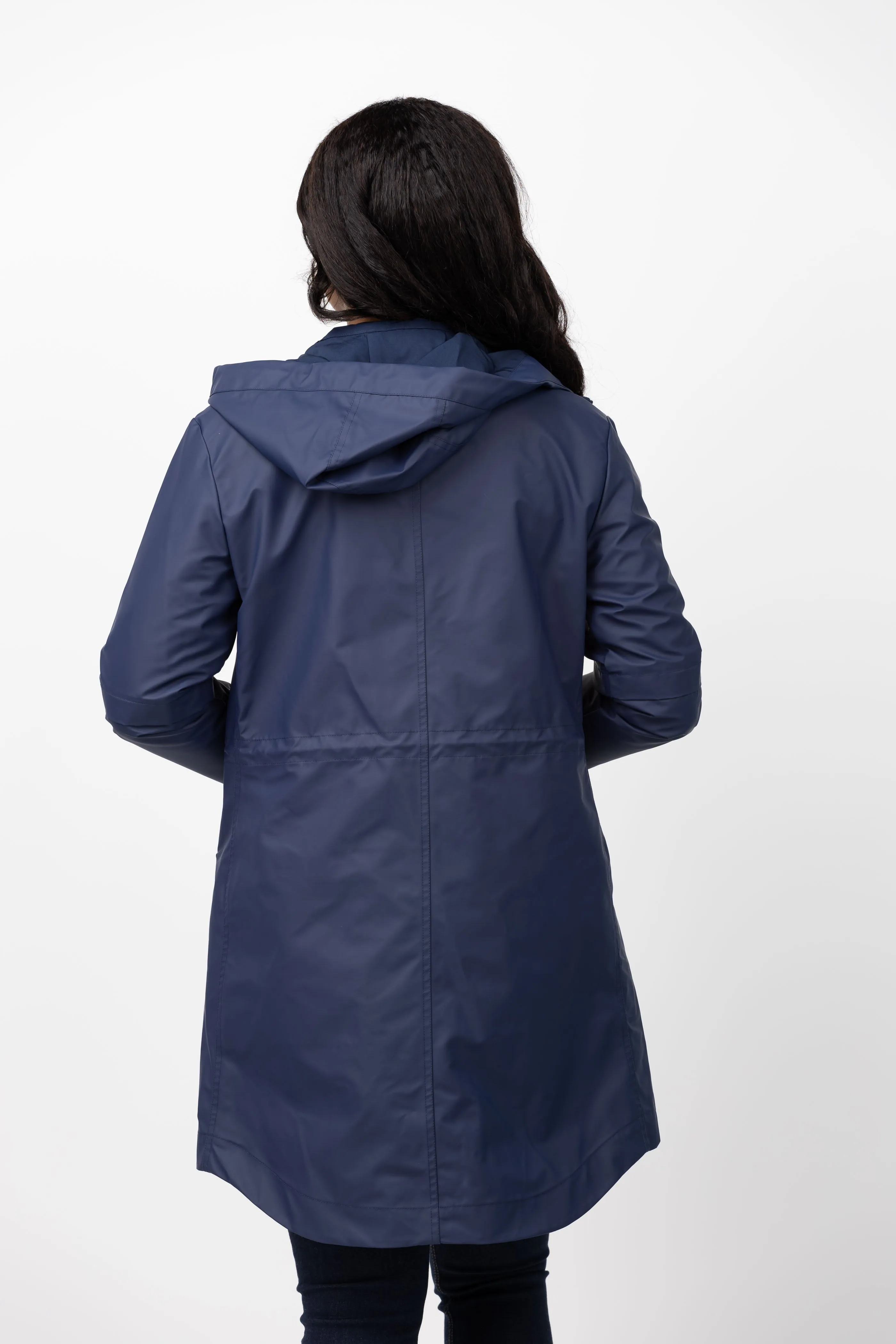 Soia & Kyo Sophie Waterproof Raincoat in Lapis