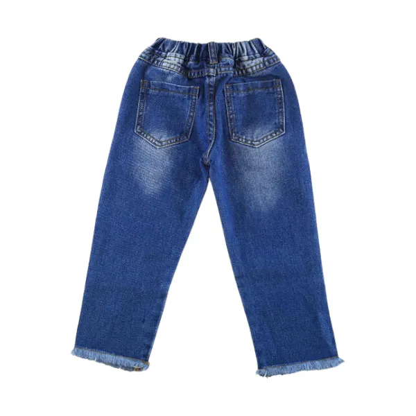 Star Rhinestone Distress Jeans