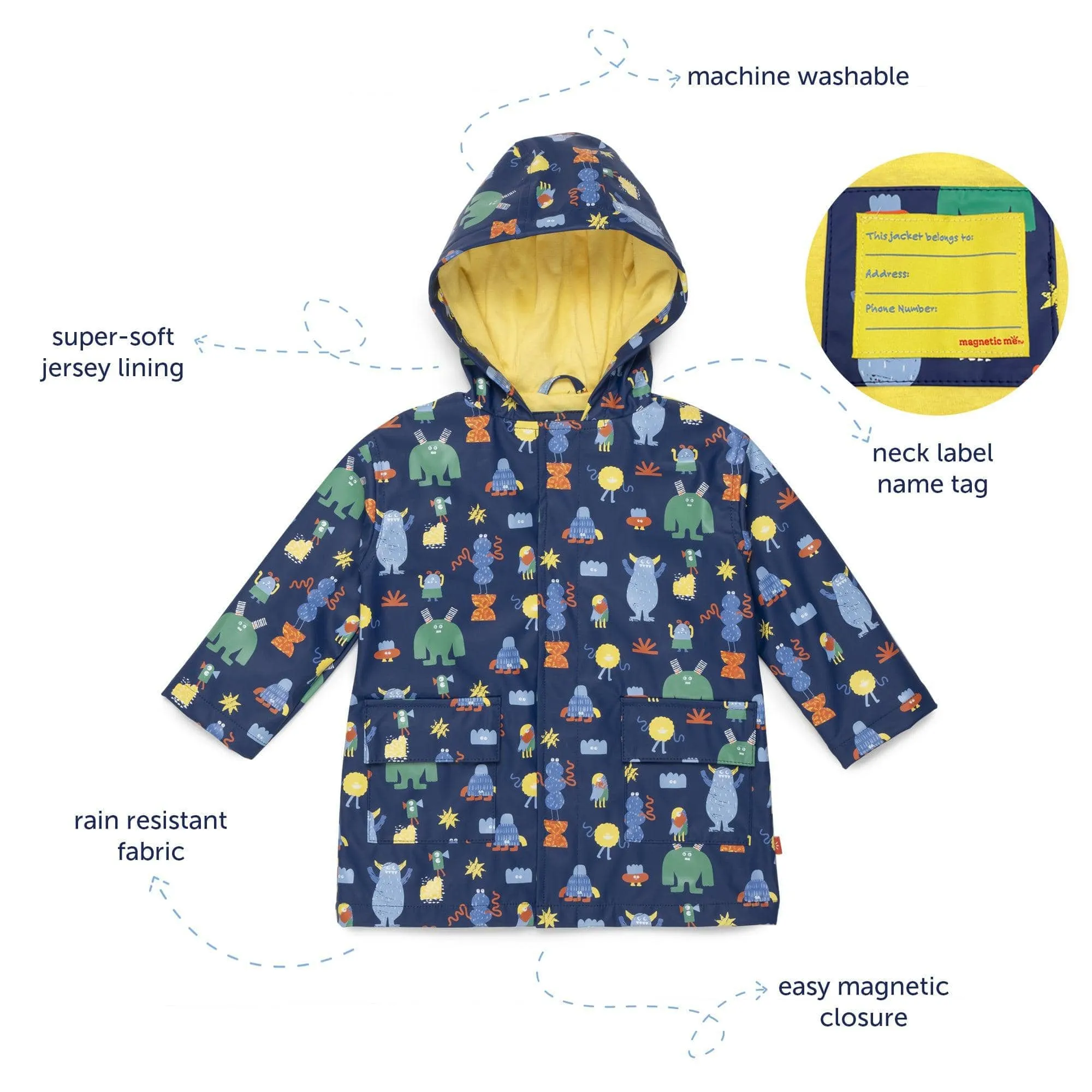 taffy magnetic raincoat