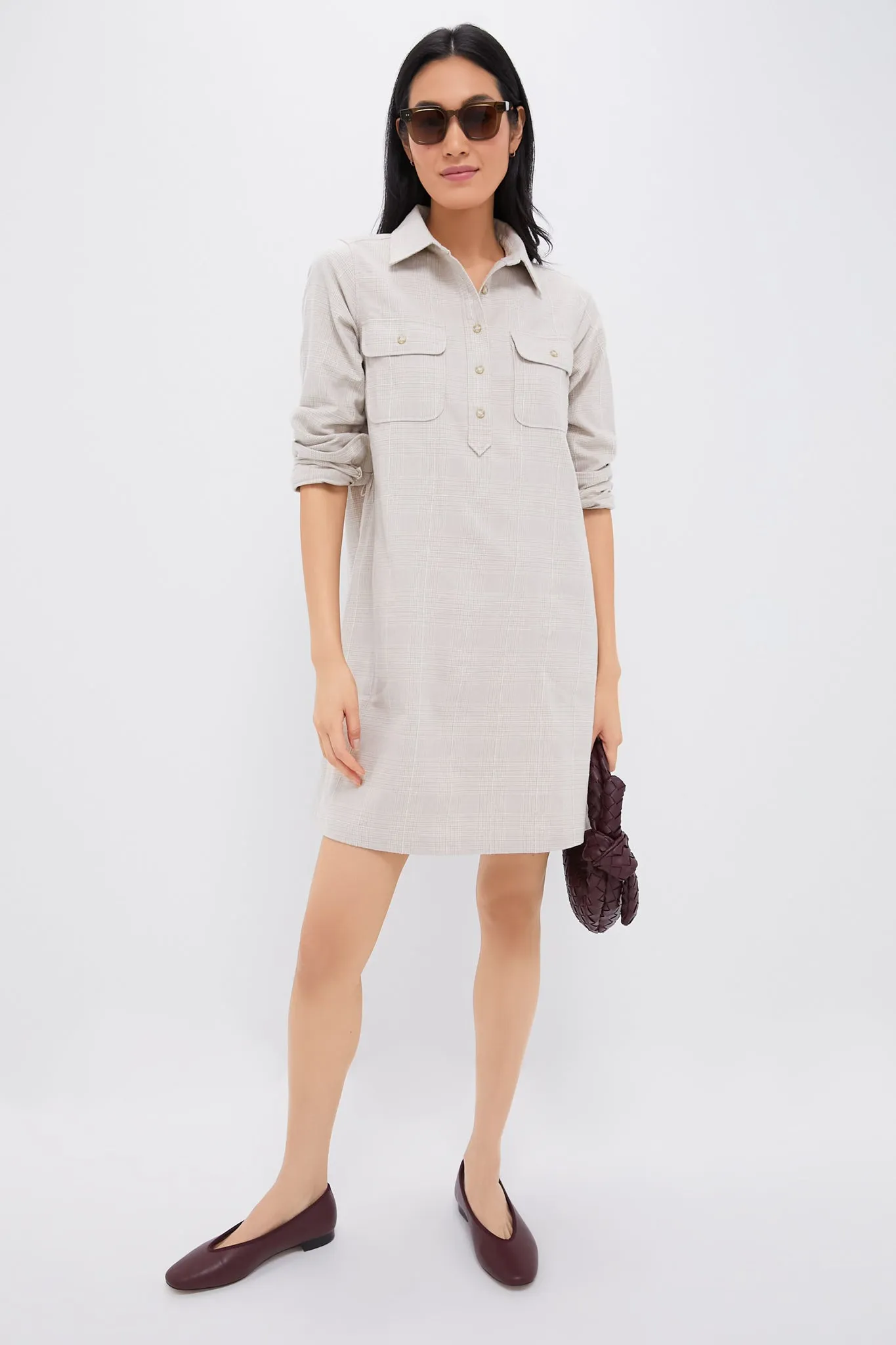 Tan Plaid Mary Tyler Dress