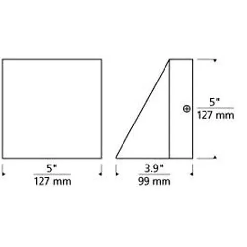 Tech Lighting 700WSPIT Pitch Single Outdoor Wall