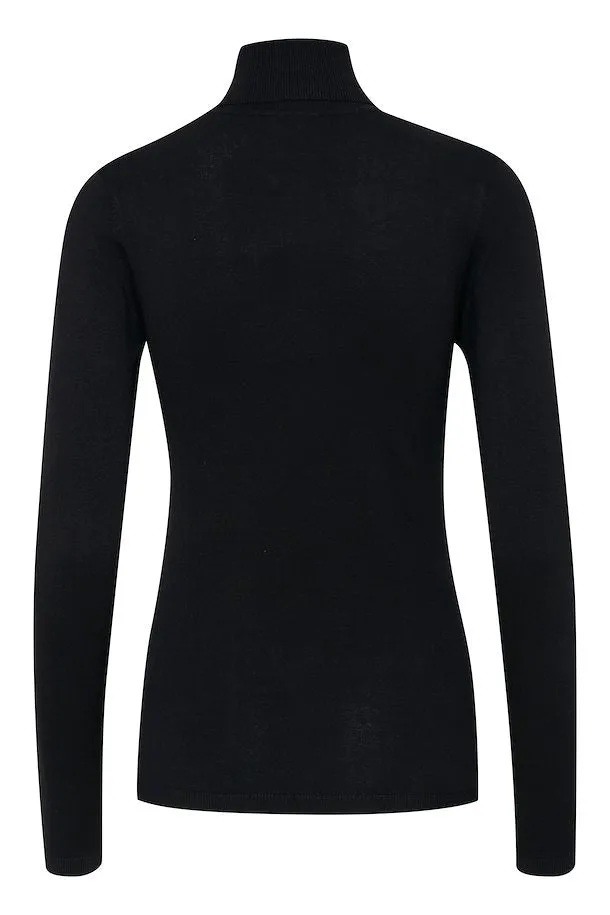 The Mafa Roll Neck Pullover - Black