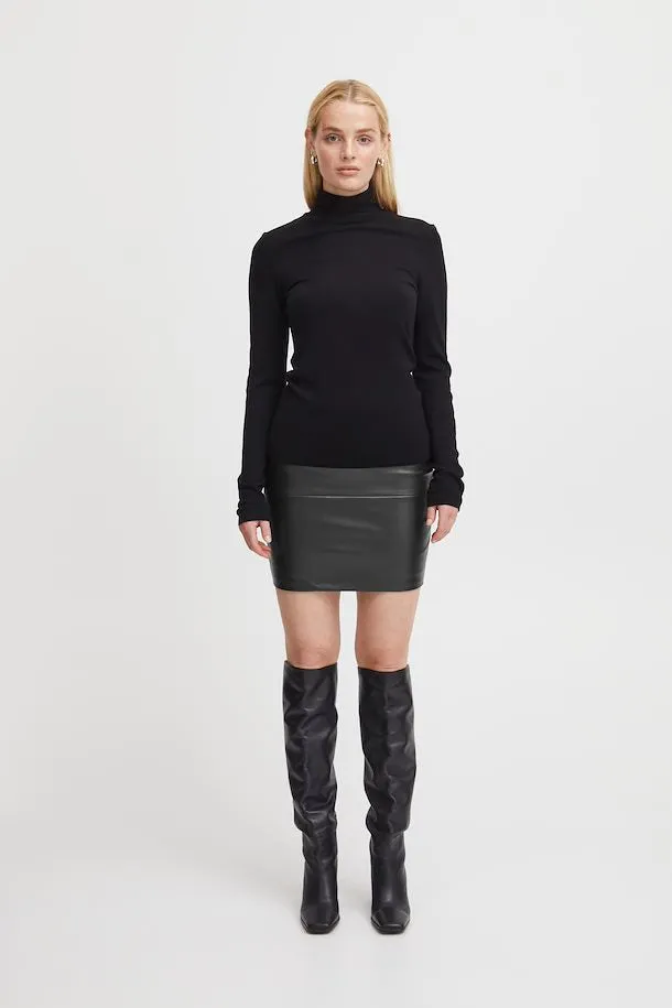 The Mafa Roll Neck Pullover - Black