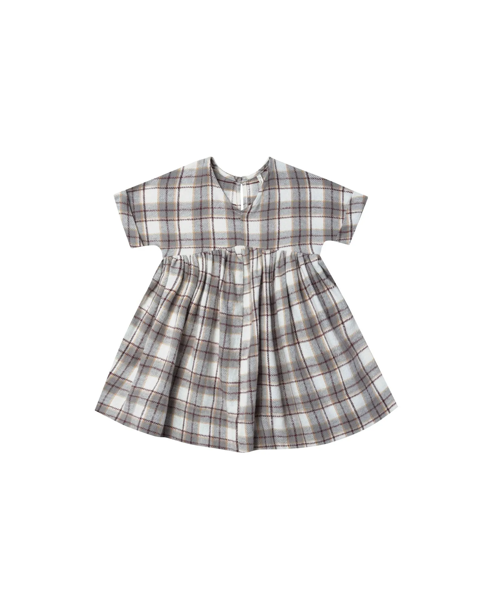 The Maxwell Dress by Rylee   Cru - Blue Flannel - KIDS