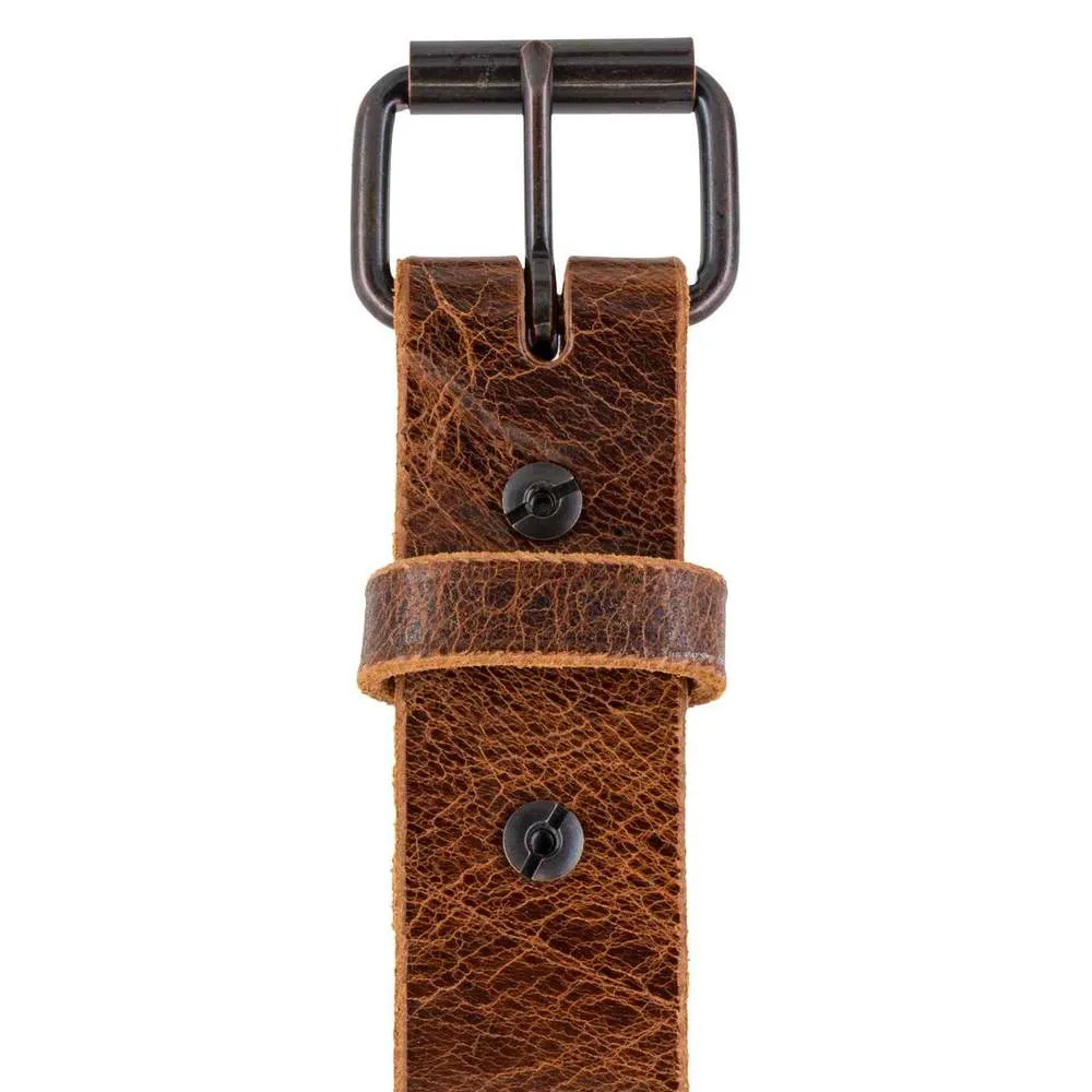 The Rustic Glazed Leather Jean Belt - 1.5"