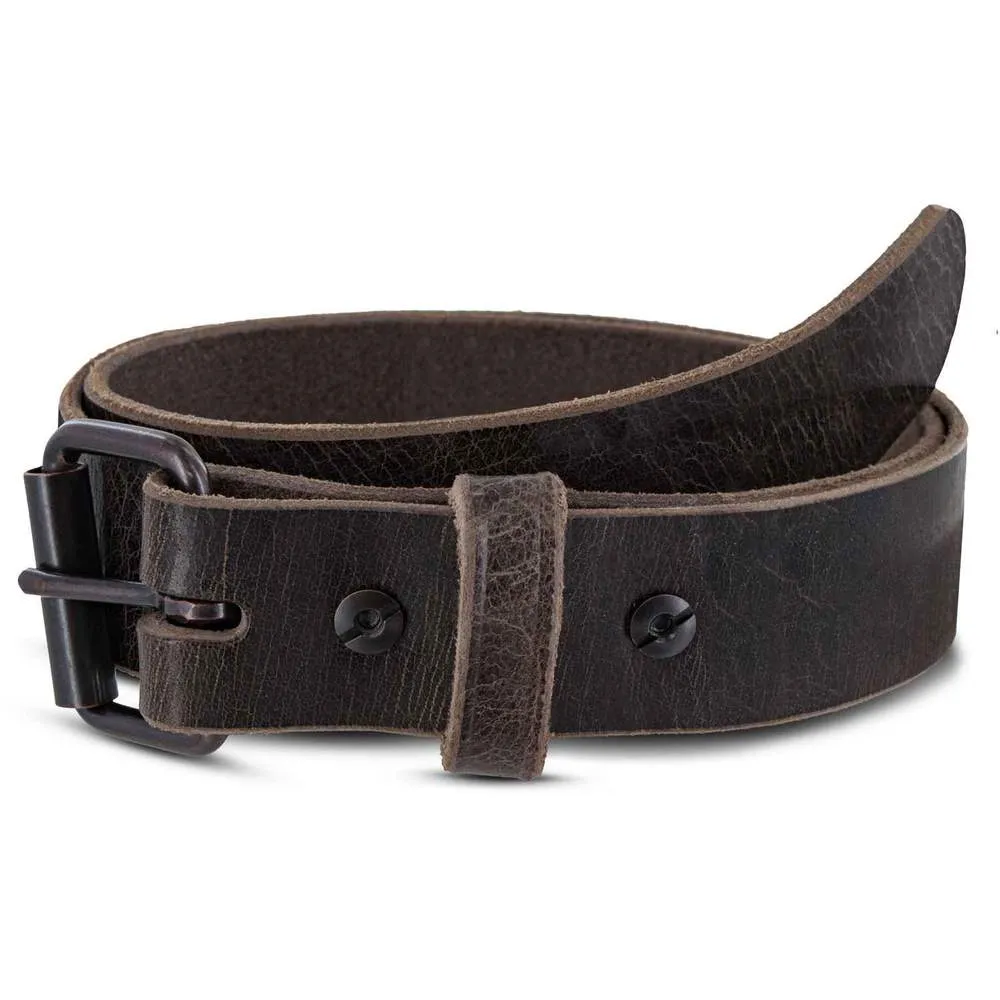 The Rustic Glazed Leather Jean Belt - 1.5"