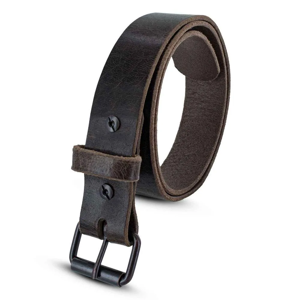 The Rustic Glazed Leather Jean Belt - 1.5"