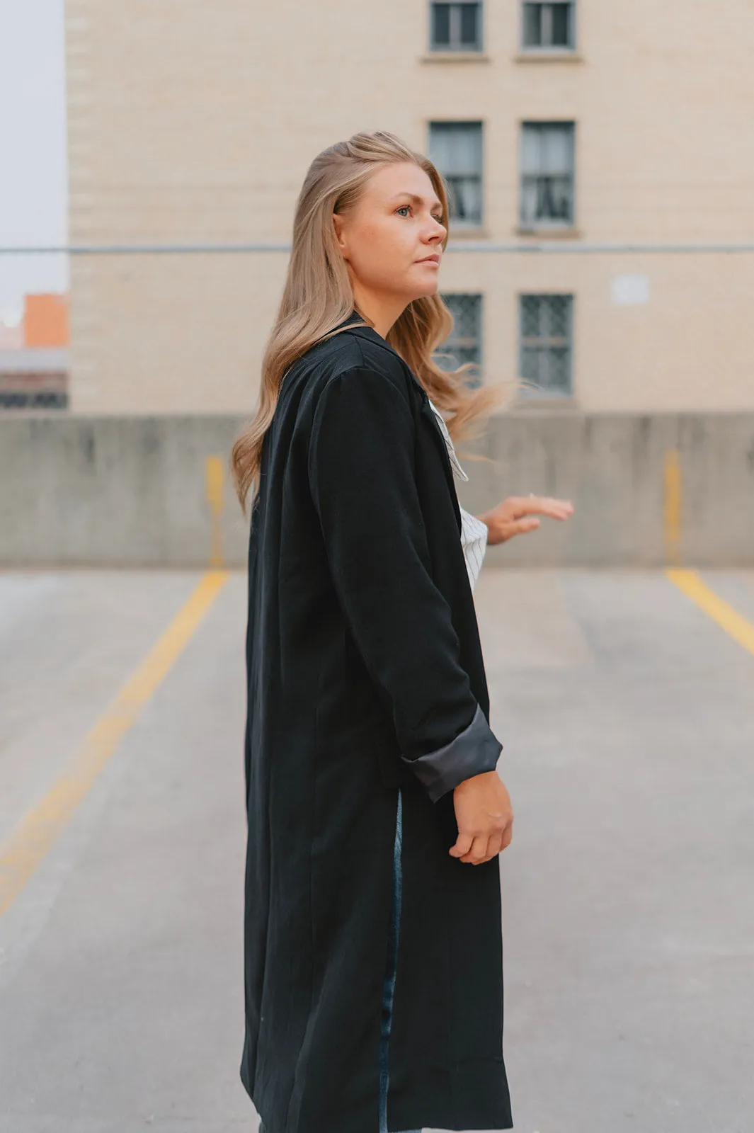 The Weston Long Coat - Black