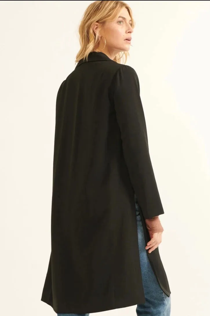 The Weston Long Coat - Black