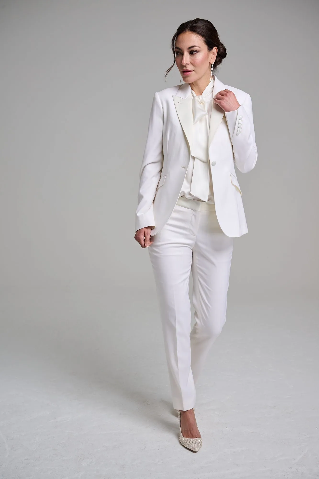 Tuxedo Jacket - Ivory