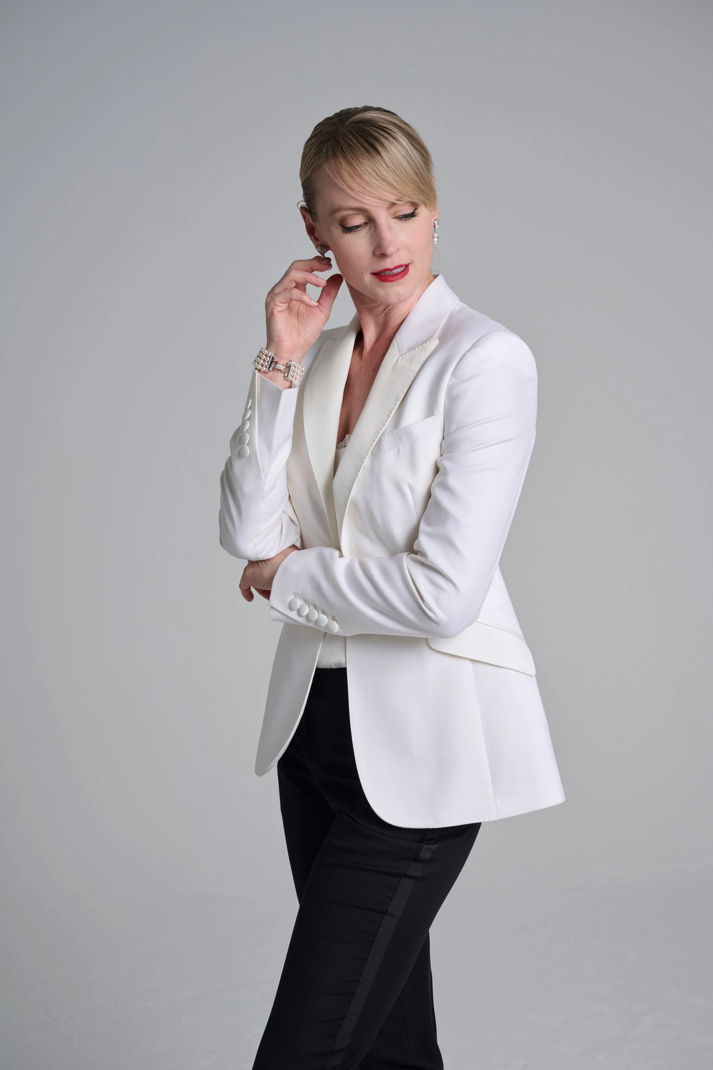 Tuxedo Jacket - Ivory