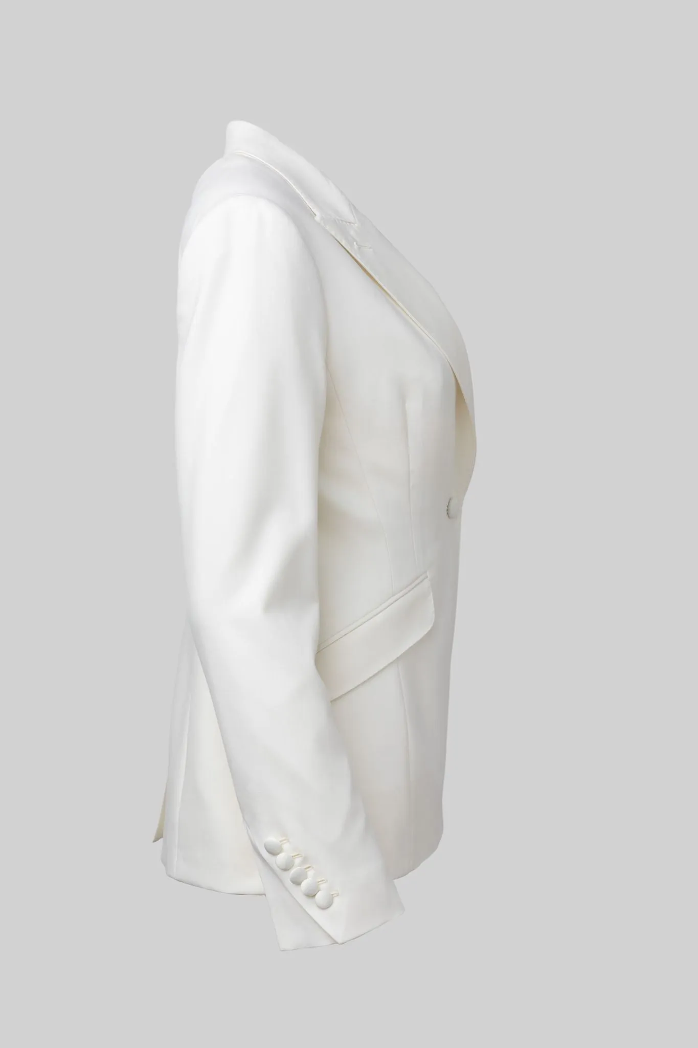 Tuxedo Jacket - Ivory