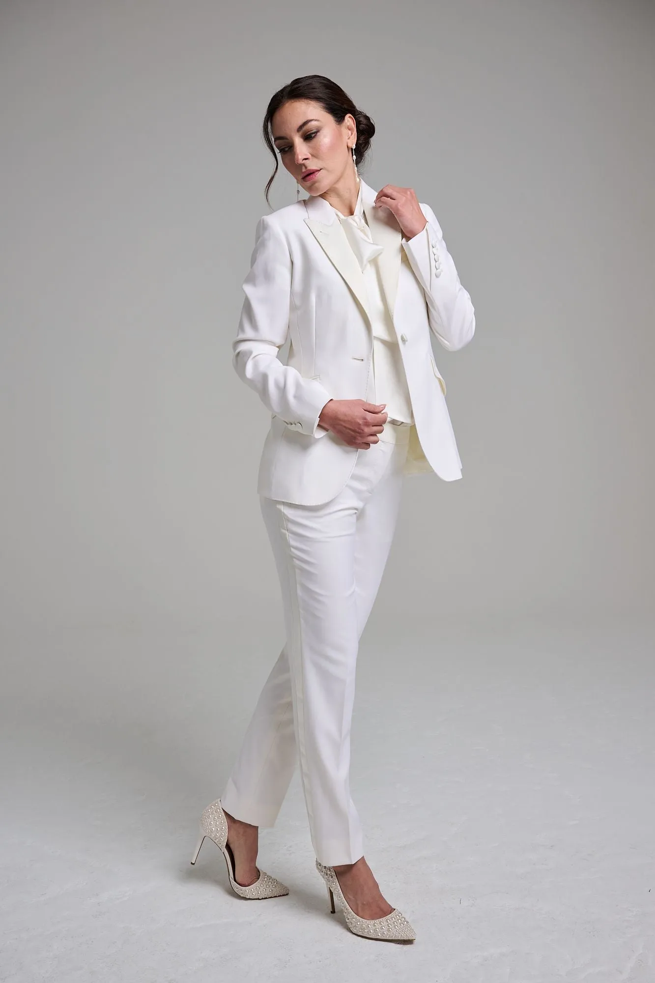 Tuxedo Jacket - Ivory