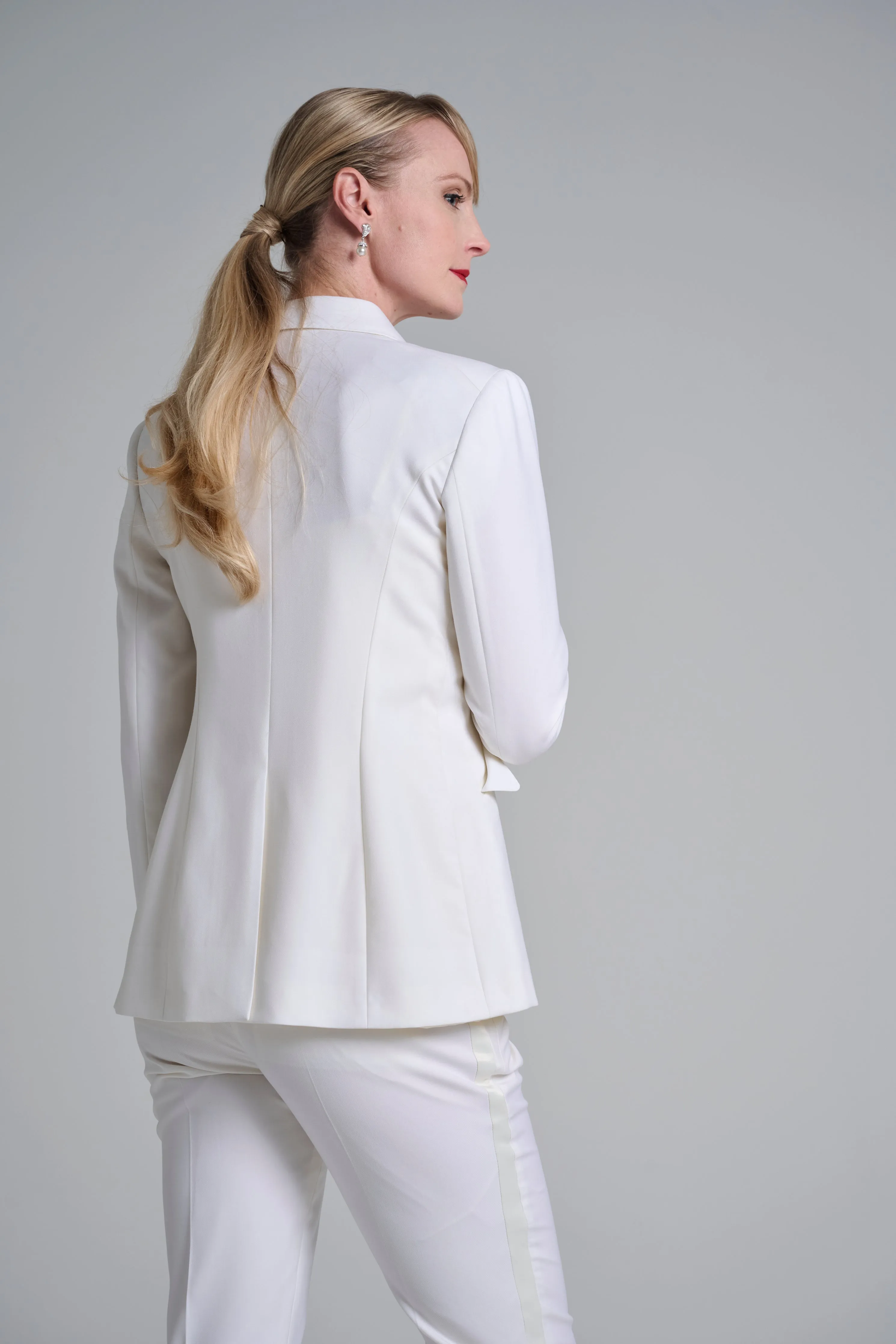 Tuxedo Jacket - Ivory