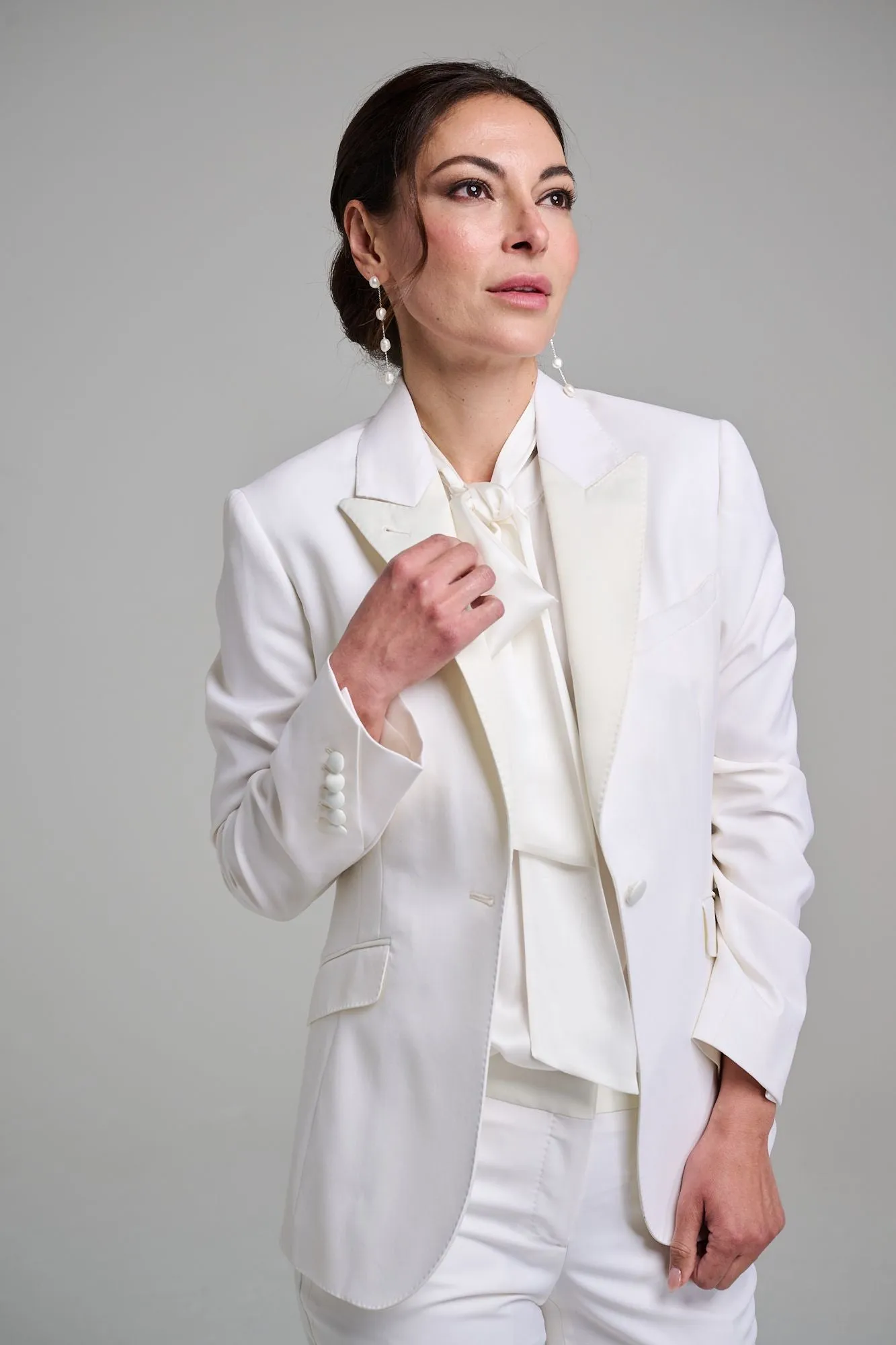 Tuxedo Jacket - Ivory