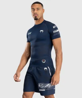 UFC Fusion by Venum Fight Week Men’s Performance Short Sleeve Rashguard - Oceanic Blue