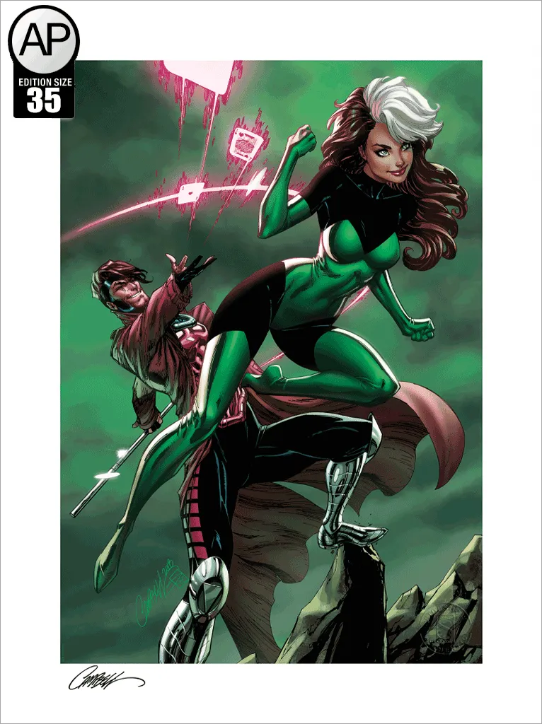 Uncanny X-Men: Rogue and Gambit SIDESHOW Fine Art Giclée AP Print (18 x 24)