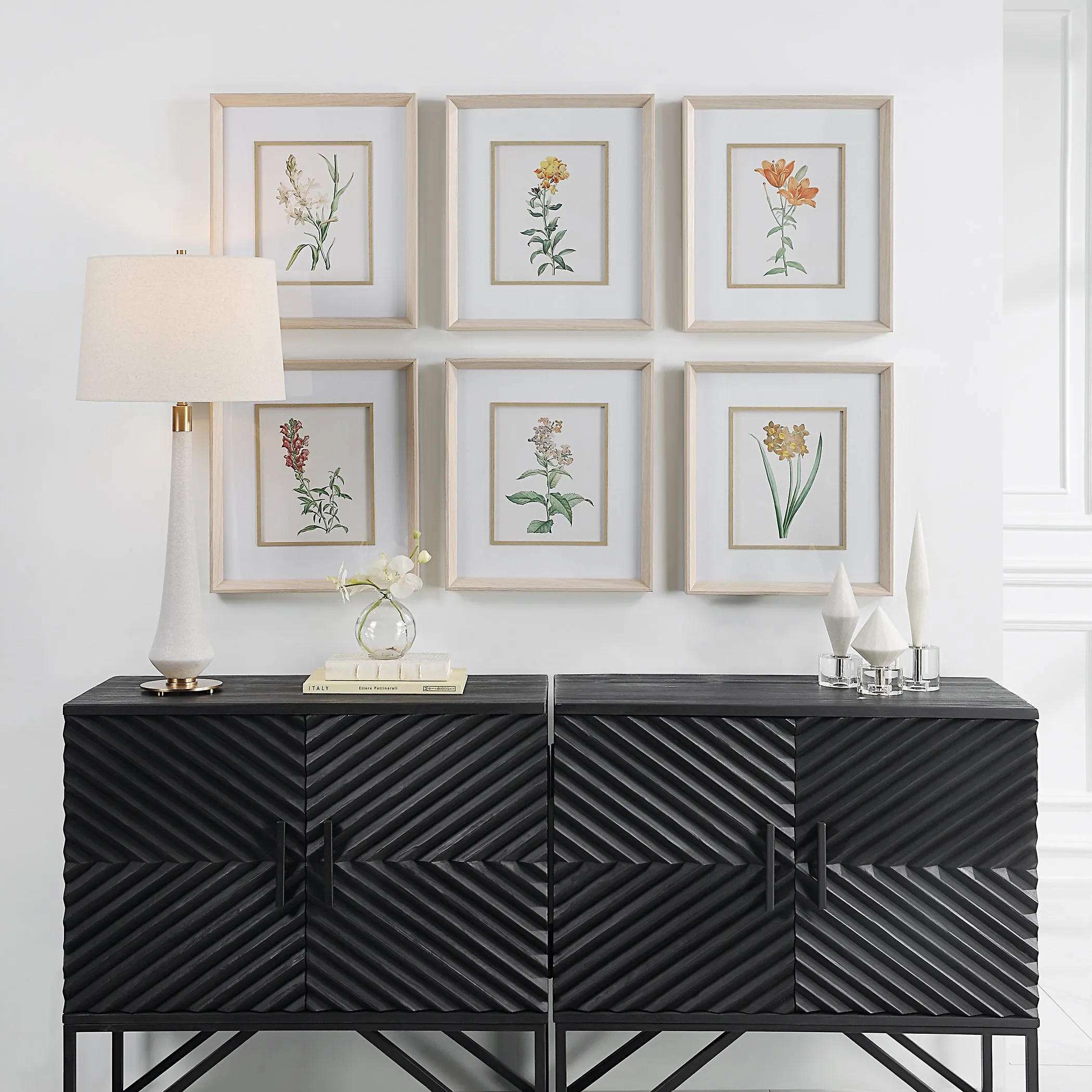 Uttermost Classic Botanicals Framed Prints Set/6