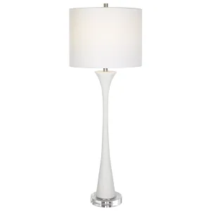 Uttermost Fountain White Marble Buffet Lamp