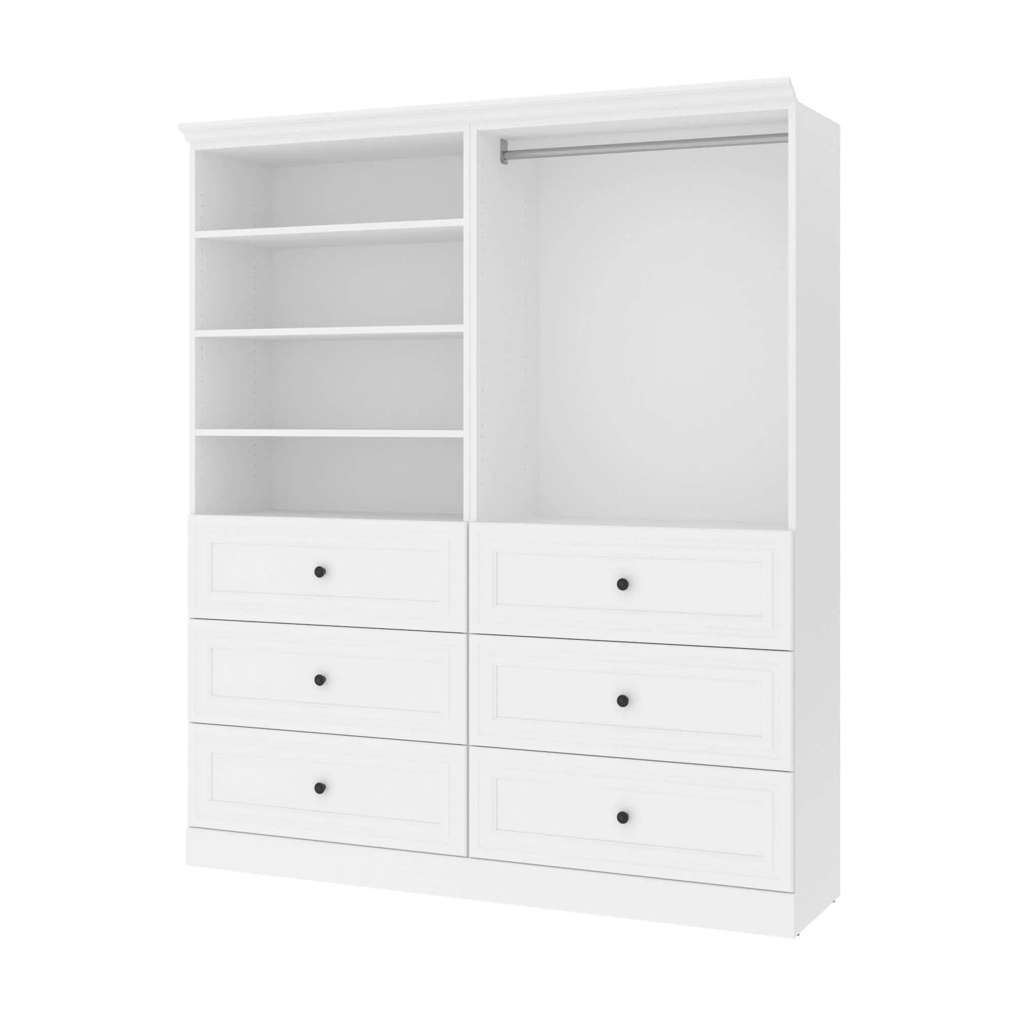 Versatile 72“ Closet Organizer - White