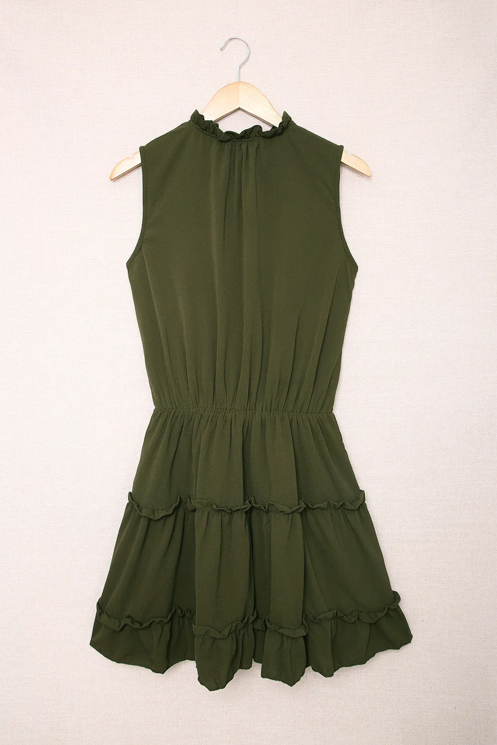 Wild At Heart Babydoll Dress - Olive