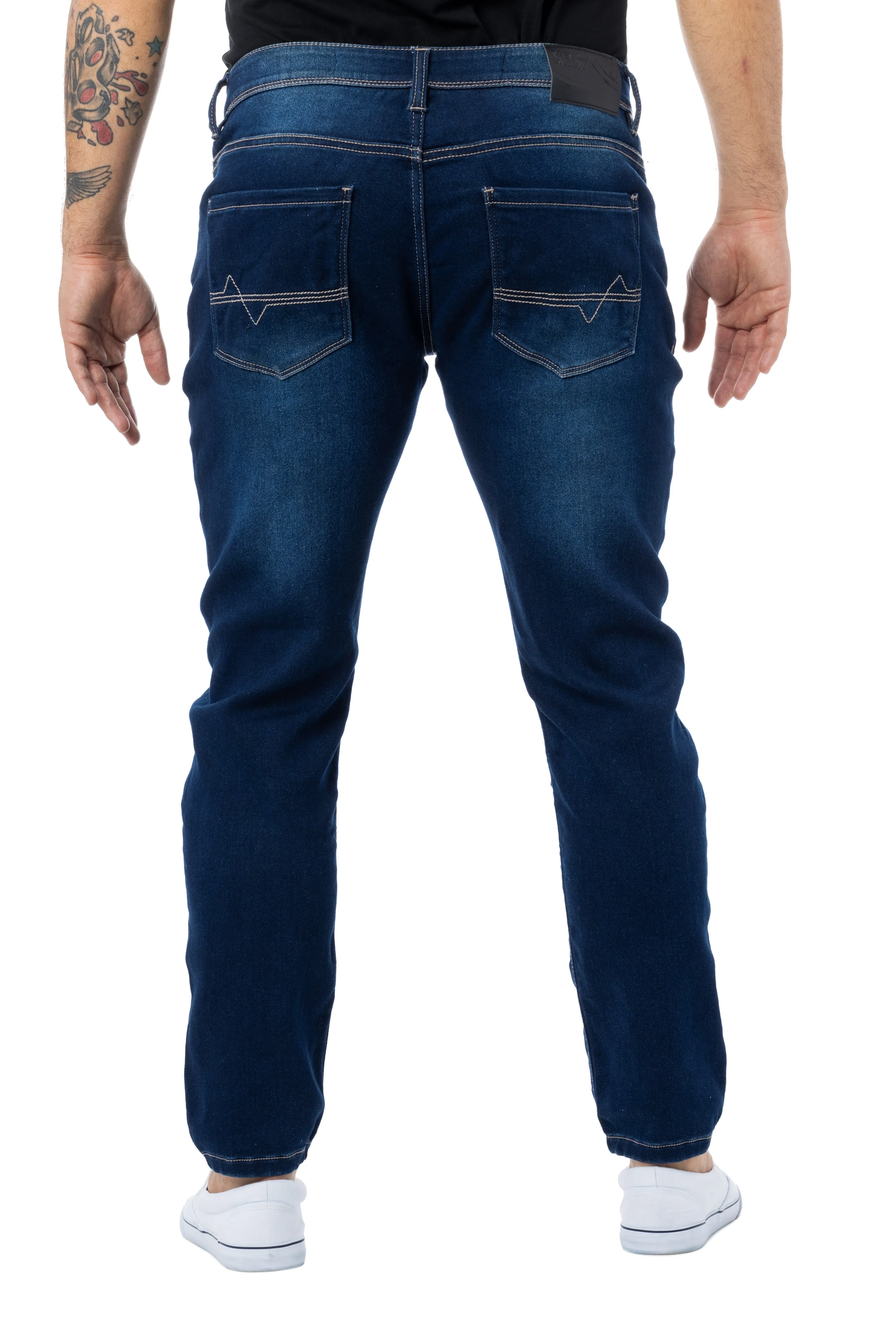 X RAY Men's Modern Skinny Fit Straight Leg Stretch Denim Jeans