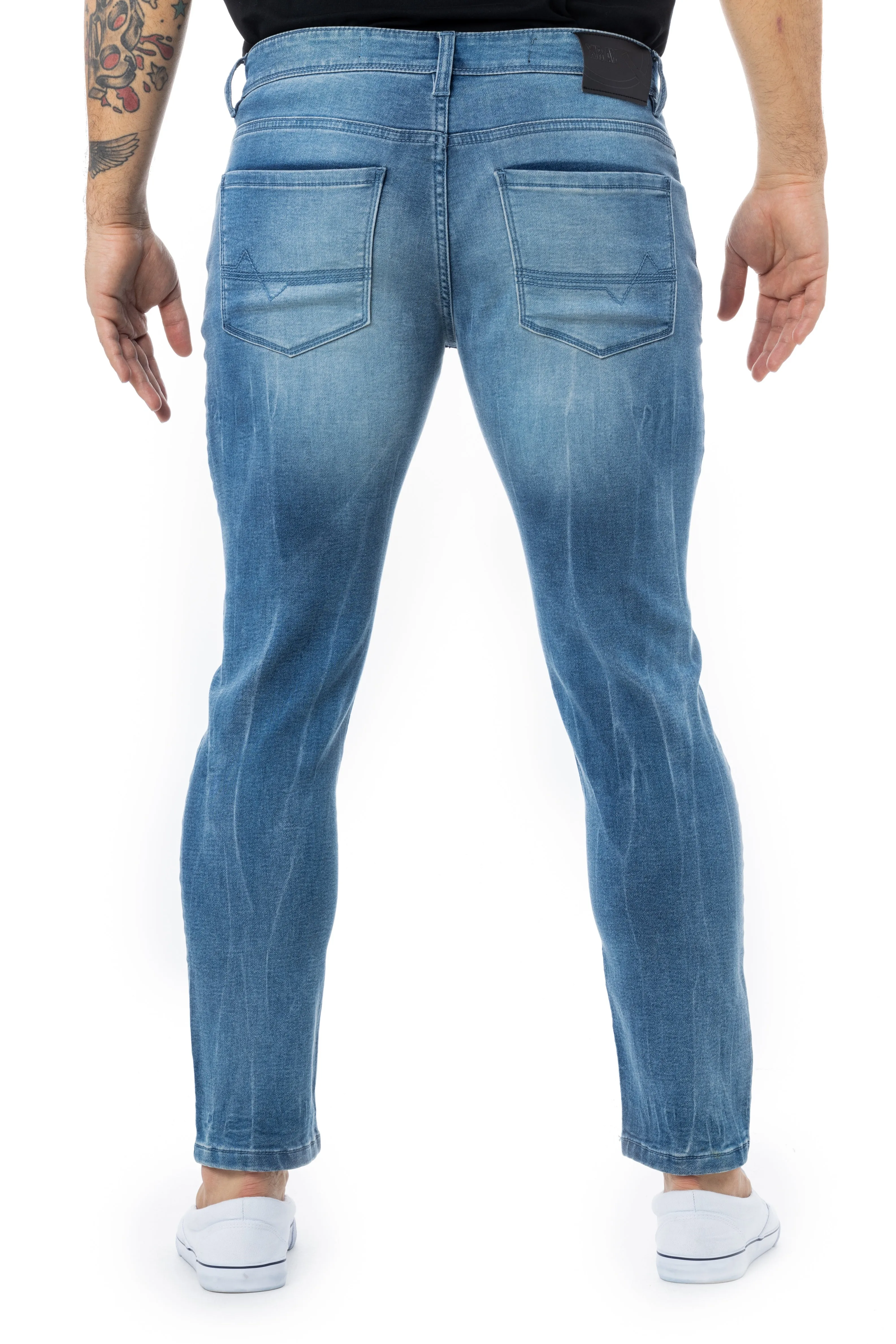 X RAY Men's Modern Skinny Fit Straight Leg Stretch Denim Jeans