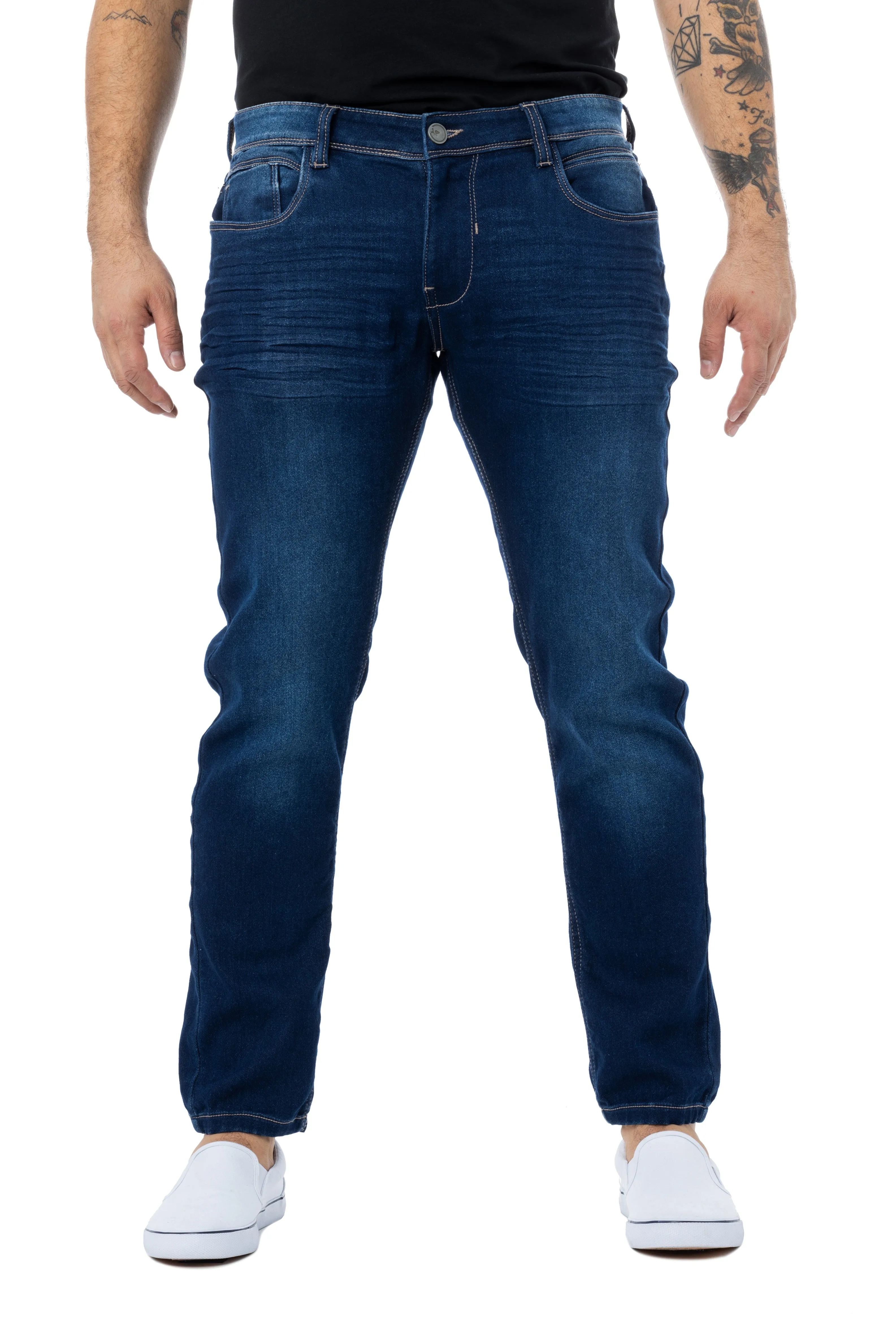 X RAY Men's Modern Skinny Fit Straight Leg Stretch Denim Jeans