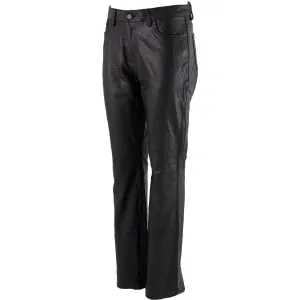 Xelement XS679 Women's 'Nubile' Classic Black Buffalo Leather Motorcycle Rider/Fashion Pants