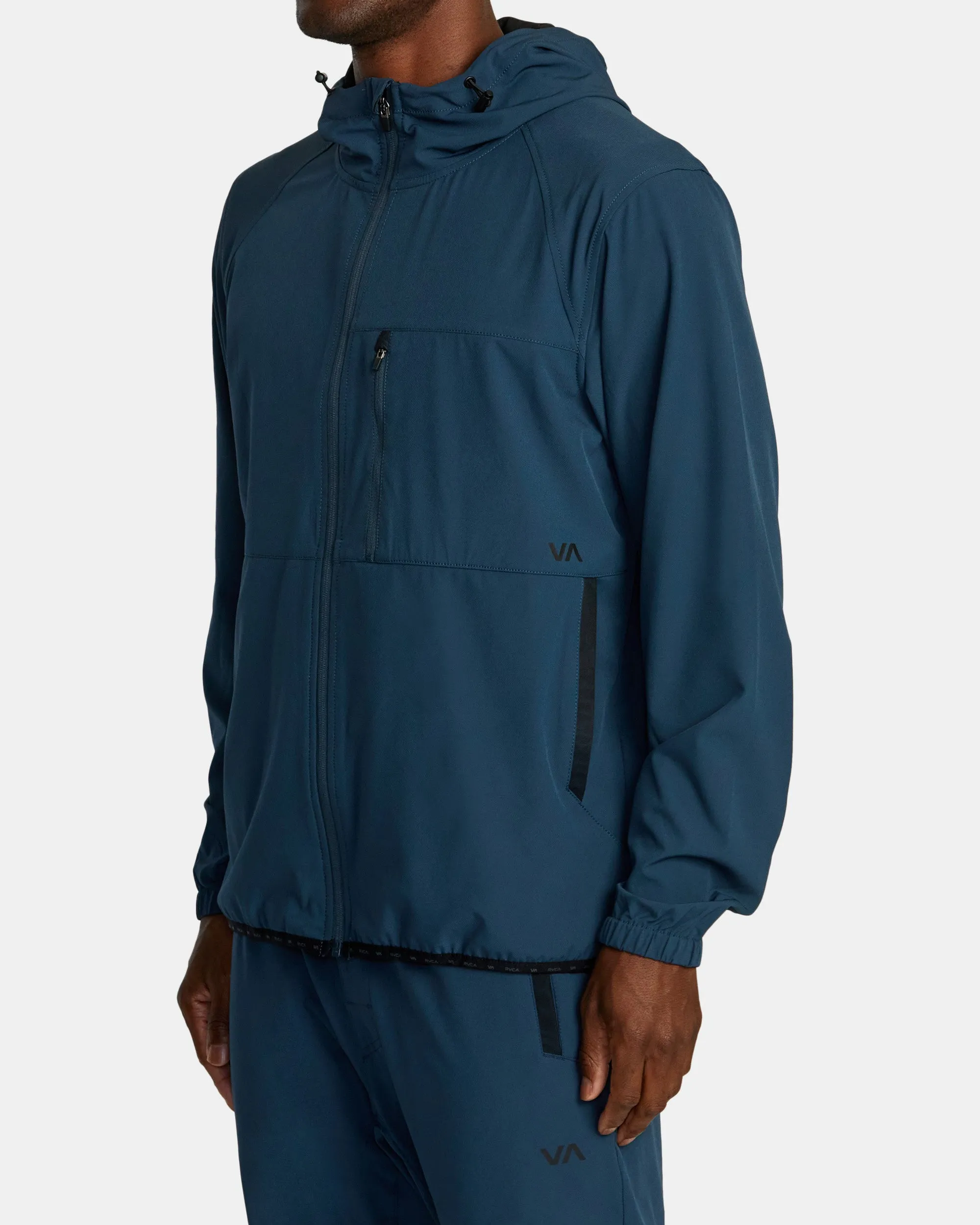 Yogger Zip-Up Hooded Jacket II - Petrol Blue