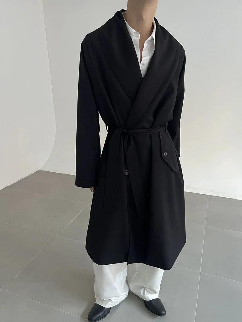 Zhou Front Pocket Trench Coat